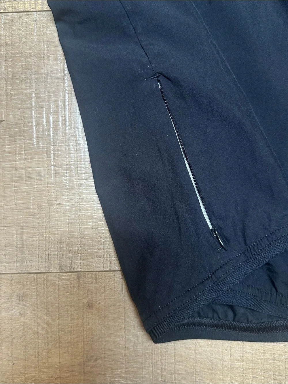 adidas Black Full-Zip Performance Jacket with Reflective Stripes